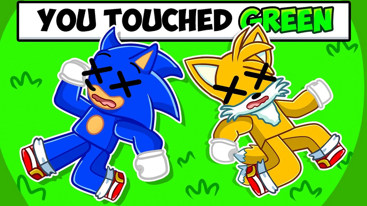 Roblox CAN'T TOUCH THE COLOR WITH SONIC, TAILS, and AMY!