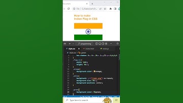 How to make Indian National Flag in CSS #shorts #youtube #republicday #viral #indianflag #css #html