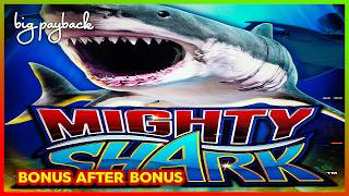 BONUS AFTER BONUS! Ocean Spin Mighty Shark Slots! screenshot 3