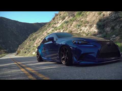 Bagged IS350 lexus Azusa Mountains cinematic