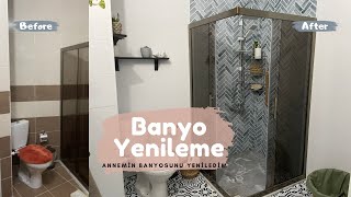 Annemin Banyosunu Yeniledim 🧡 | Folyo Kaplama