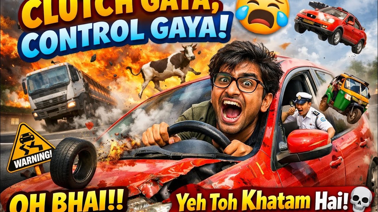 Clutch Gaya, Control Gaya! 😭🚗Brake Fail Driver Pro Max 🤣
