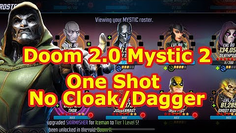 Doom II Raids | Mystic Node 2 - No Cloak & Dagger | Doom 2.0 - One Shot - Marvel Strike Force - FTP