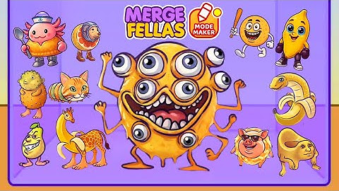 Merge Fellas Italian BRAINROT Yellow Mode Gameplay Max Level New Update Mode Maker