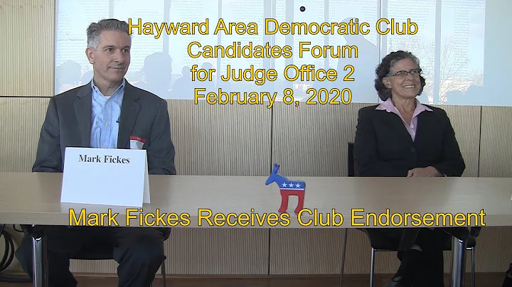 Mark Fickes Receives Endorsement of Hayward Area D...