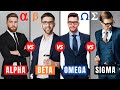 Alpha Male vs Beta Male vs Omega Male vs Sigma Male | Male Personality Types