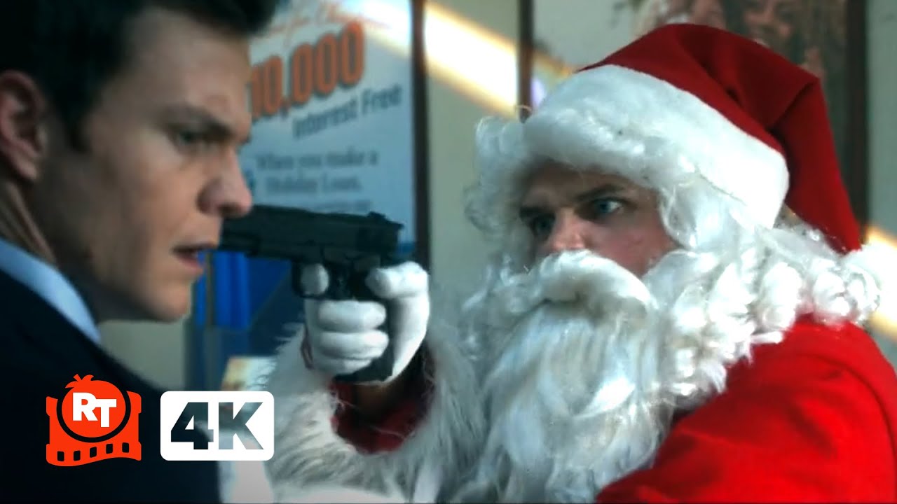 Novocaine (2025) 4K - Killer Santa Bank Robbery Scene | Movieclips