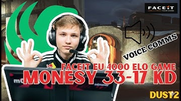 DEMO POV - m0nesy (33-17) KD - FACEIT EU 4000 ELO MATCH (Dust2) #m0nesy #cs2 #faceit