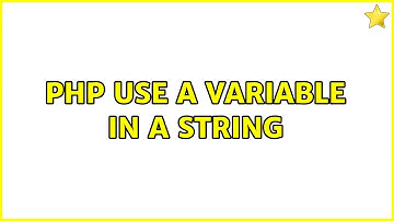 PHP use a variable in a string