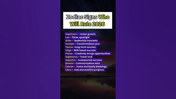 ✨💖Zodiac Signs Who Will Rule 2026💖✨#shorts #astrology #horoscope