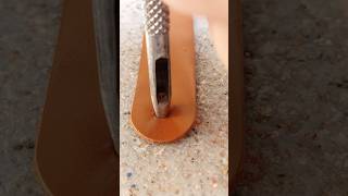 leather work ll tutorial 🫰 Smart 🤓 work #shorts #craft #handmade #asmr