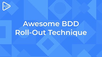 An Awesome, not very well known, process to roll out BDD more efficiently in your projects!