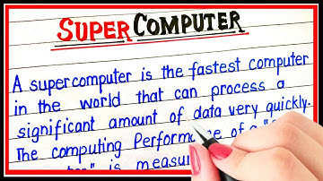 What is super computer | Definition of supercomputer | Super computer kise kahate hain