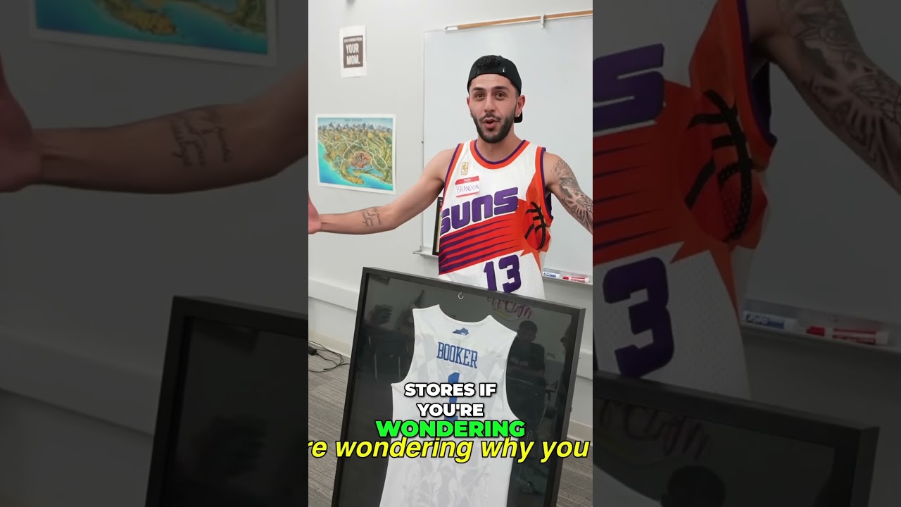 A Game-Worn Basketball Jersey: Devin Booker's Exclusive Gift