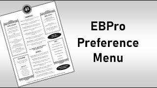 Using EBPro Preference Menu to customize your Weintek HMI experience