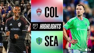 Kolorado Rapids vs. Sietlo Sounders FC | Pilni rungtynių akcentai | Whittaker'io dublis ir 6 įvarčių drama!