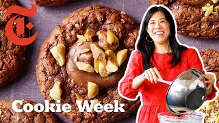 Molten Chocolate Hazelnut Cookies | Genevieve Ko | NYT Cooking