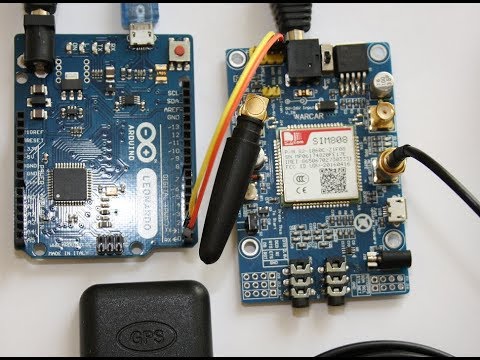 SIM808 Arduino GSM GPS подключение и проверка связи