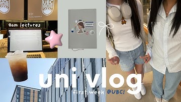 first week of uni @UBC  🧪 | orientation day, data sci grind, chill weekend + more! ⊹ ࣪ ˖