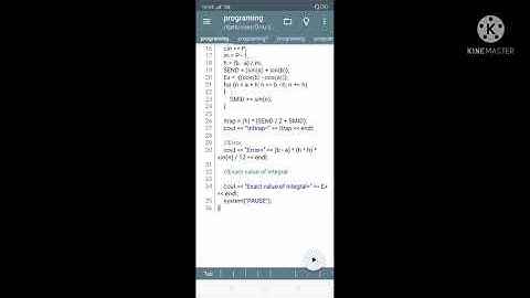 Trapezoidal rule C++ programming of sinx etc