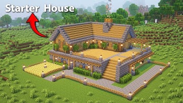 Minecraft Simple Starter House 🏠 | Minecraft Easy Build Tutorial