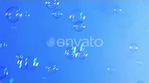 Soap Bubbles on Light Blue, Background | Stock Footage - Envato elements