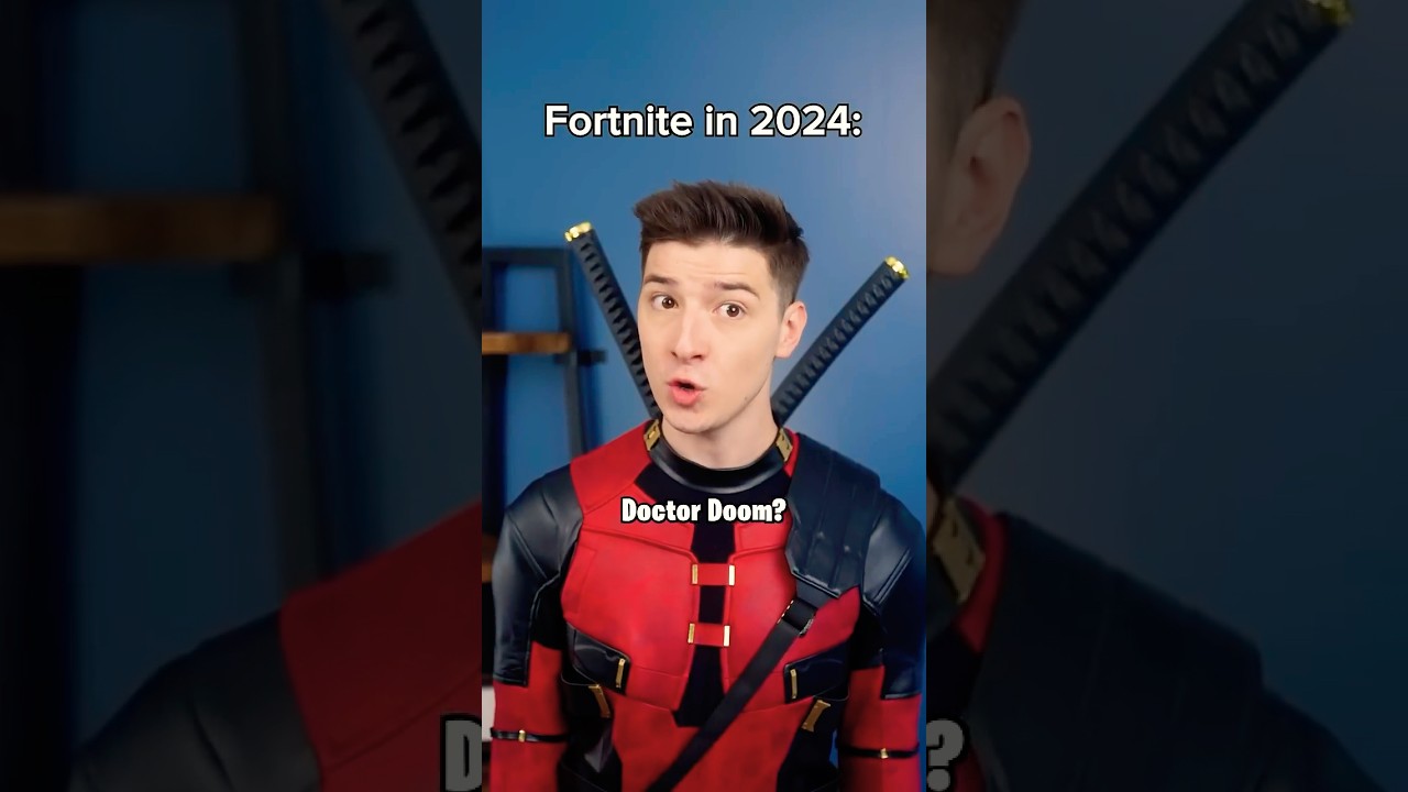Fortnite in 2018 vs 2024.