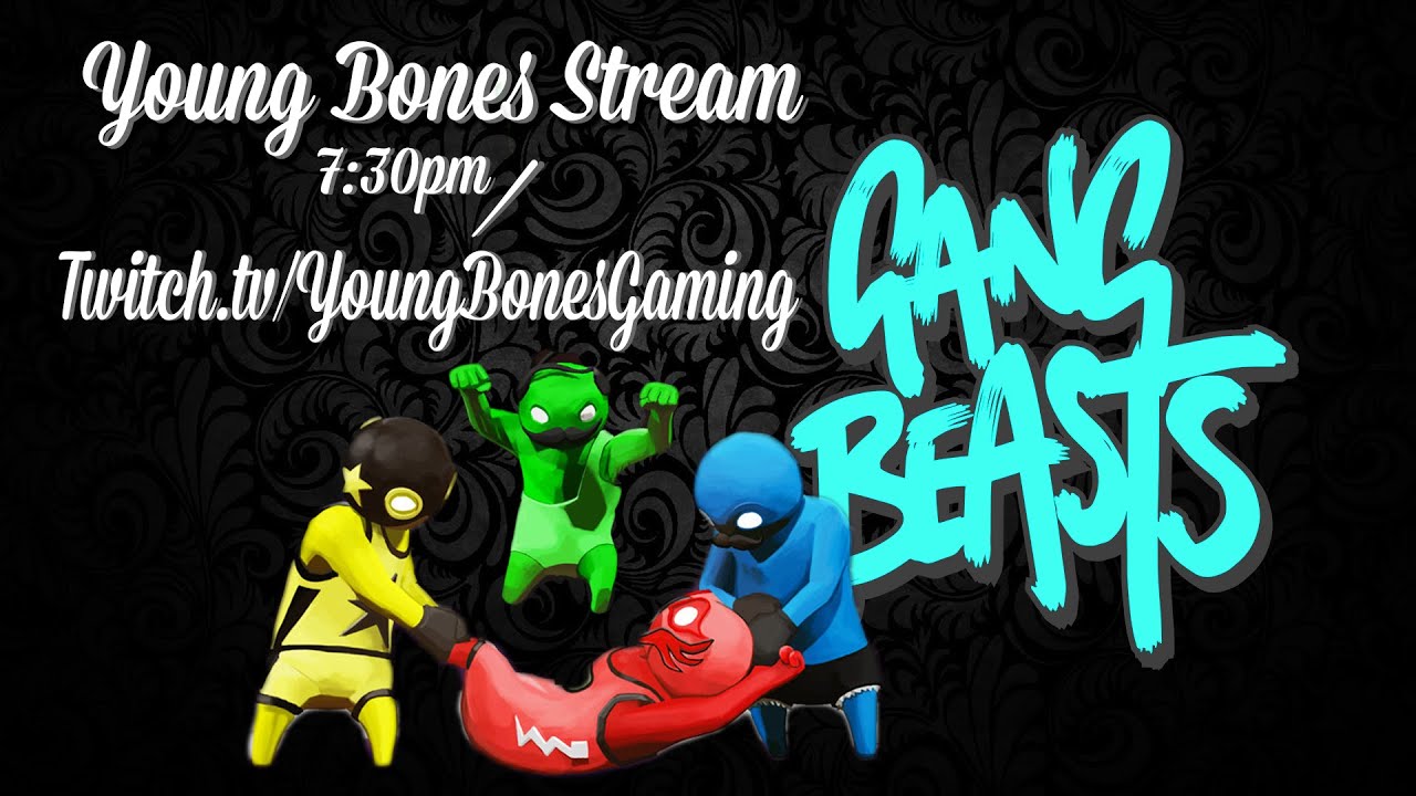 Young Bones Stream: Gang Beasts Versus and Wave Mode | Twitch Highlights