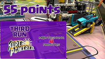 Third Run 55 points | FLL SuperPowered - Montagnana4Robotics