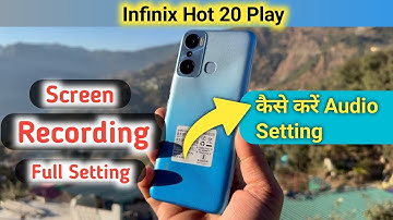 How to screen recording in Infinix hot 20 play | Infinix hot 20 play Screen Recording