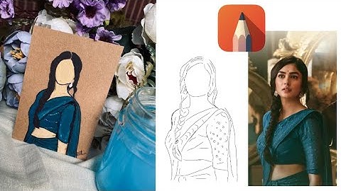 Easy Faceless Portrait Canvas  Acrylic Painting|| Using One App ||cartoon faceless Art Tutorial||🎨