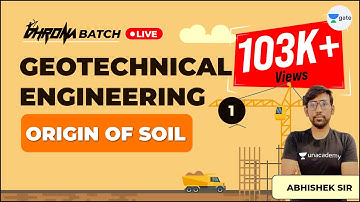 Origin of soil | Classification of Soils | Geotechnical Engineering | GATE/ESE Exam
