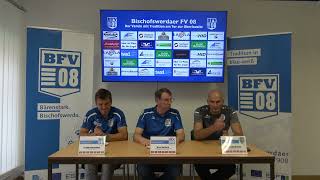 Pressekonferenz 4.SpT NOFV OBERLIGA Nordost: BFV 08 - SG Union Sandersdorf