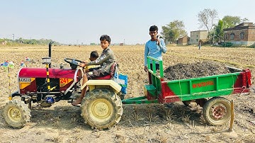 We Brought Over Load Fertilizer On The Eicher Tractor | Tractor Video | Jcb | Jcb Video 
