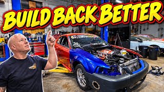 Aftermath of Wrecking Our 6 Second Drag & Drive Mustang (The Phoenix) @ Street Car Takeover