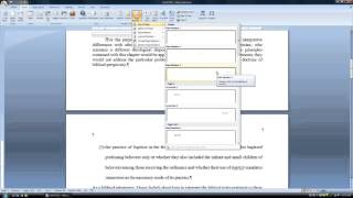 Turabian Page Numbers in Microsoft Word 2007