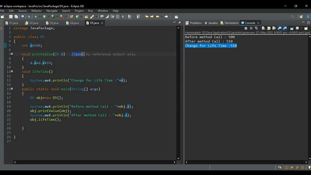 Difference between Pass by Value and Pass by Reference in Java with ...