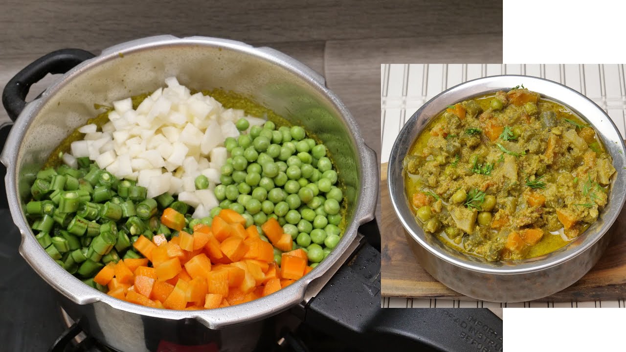 ತರಕಾರಿಗಳ ಸಾಗು ಮಾಡುವ ವಿಧಾನ I Quick and easy vegetable sagu making in cooker