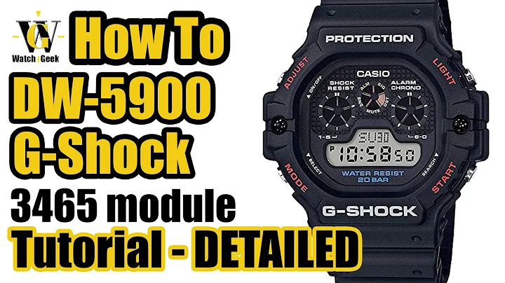 G-Shock DW-5900 Walter - 3465 module - tutorial on...
