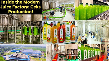 How Fruit Juice Is Made In Factory | Fully Automatic  Juice Factory | Orange Juice | Mango Juice