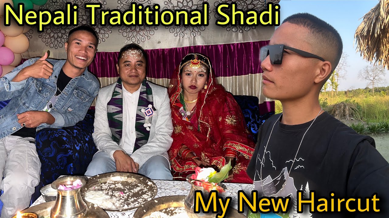 First Time Nepali Traditional Wedding Me Gaya || My New Haircut 😎 || Dancing in Wedding party
