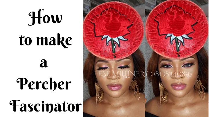 HOW TO MAKE A PERCHER FASCINATOR | DIY Tutorial video on hat making