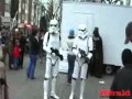 Star Wars film characters hit the streets of Plymouth, Devon