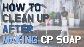 How to clean up after making  Cold process soap │ 비누 만들기 도구 설거지 하기
