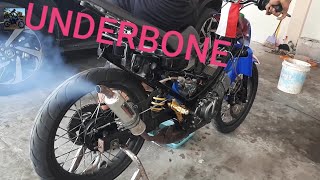 TEST SUARA KENALPOT SATRIA HIU LSCM 2TAK UNDERBONE MAGNET RM 85 KARBU 28 PURE SOUND @Maskoko114