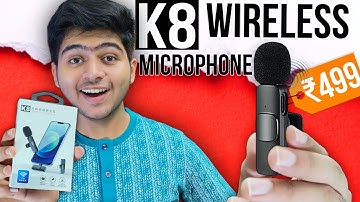 How to use K8 Wireless Microphone | Best Microphone for Youtubers and bloggers
