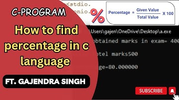 (7) How to find percentage in #c language | #video | #5mintegration |