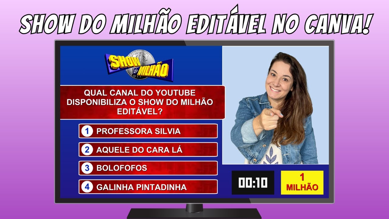 SHOW DO MILH O APRESENTA O EDIT VEL No CANVA YouTube Show do milh o apresenta o edit vel no canva youtube