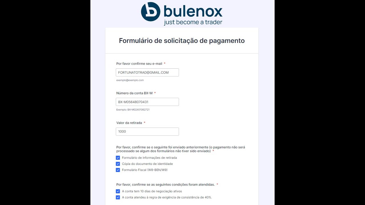 COMO SOLICITAR PAGAMENTO COM A BULENOX YouTube Como solicitar pagamento com a bulenox youtube