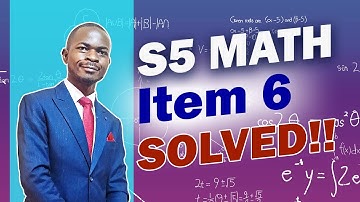 S.5 New Curriculum Items 6 Solution | Step - by - Step Tutorial New Curriculum Items - A